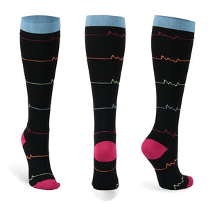 Hot Sale Knee High Long Cycling Medical Stocking 20-30 mmhg for Running Nurse Compression Socks | Tage-Active