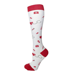Hot Sale Knee High Long Cycling Medical Stocking 20-30 mmhg for Running Nurse Compression Socks | Tage-Active