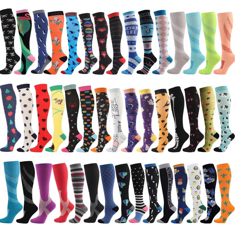 Hot Sale Knee High Long Cycling Medical Stocking 20-30 mmhg for Running Nurse Compression Socks | Tage-Active