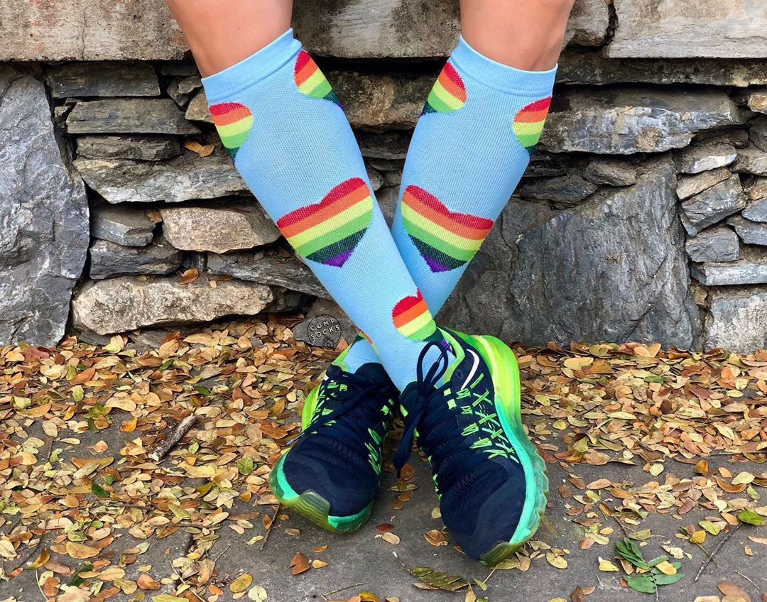 Hot Sale Knee High Long Cycling Medical Stocking 20-30 mmhg for Running Nurse Compression Socks - TageUnlimited