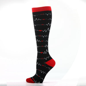 Hot Sale Knee High Long Cycling Medical Stocking 20-30 mmhg for Running Nurse Compression Socks | Tage-Active