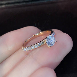 Hot Selling Trendy Claws Design Crystal Zircon Engagement Rings For Women Female Wedding Jewelry Gift Fashion Women Girl Rings | 0 | Tage-Active