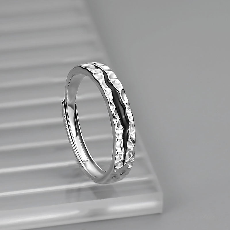 INS Fashion Silver Color Minimalist Irregular Twined Finger Rings Creative Geometric Punk Opening Rings for Women Girls Jewelry | 0 | Tage-Active