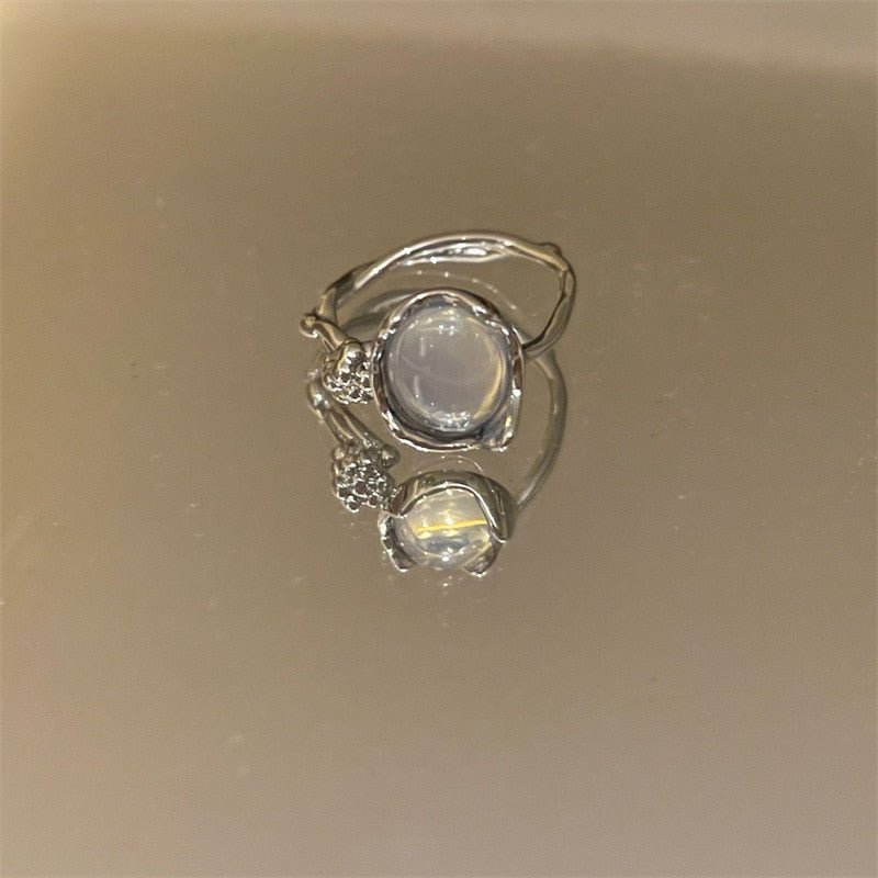 INS Fashion Silver Color Minimalist Irregular Twined Finger Rings Creative Geometric Punk Opening Rings for Women Girls Jewelry | 0 | Tage-Active
