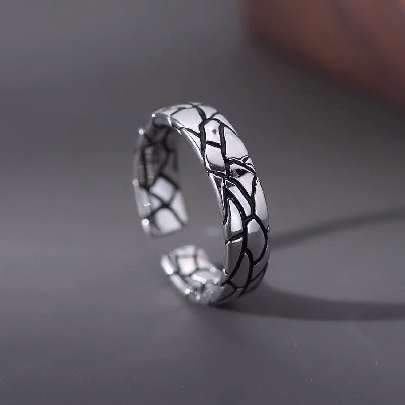 INS Fashion Silver Color Minimalist Irregular Twined Finger Rings Creative Geometric Punk Opening Rings for Women Girls Jewelry | 0 | Tage-Active