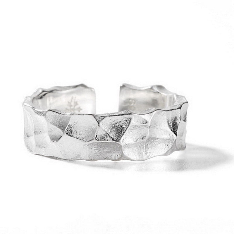 INS Fashion Silver Color Minimalist Irregular Twined Finger Rings Creative Geometric Punk Opening Rings for Women Girls Jewelry | 0 | Tage-Active
