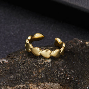 INS Fashion Silver Color Minimalist Irregular Twined Finger Rings Creative Geometric Punk Opening Rings for Women Girls Jewelry | 0 | Tage-Active