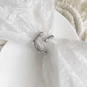 INS Fashion Silver Color Minimalist Irregular Twined Finger Rings Creative Geometric Punk Opening Rings for Women Girls Jewelry | 0 | Tage-Active