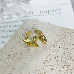 INS Fashion Silver Color Minimalist Irregular Twined Finger Rings Creative Geometric Punk Opening Rings for Women Girls Jewelry | 0 | Tage-Active