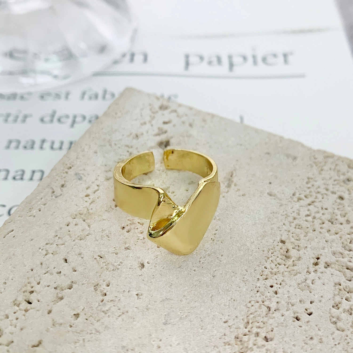 INS Fashion Silver Color Minimalist Irregular Twined Finger Rings Creative Geometric Punk Opening Rings for Women Girls Jewelry | 0 | Tage-Active