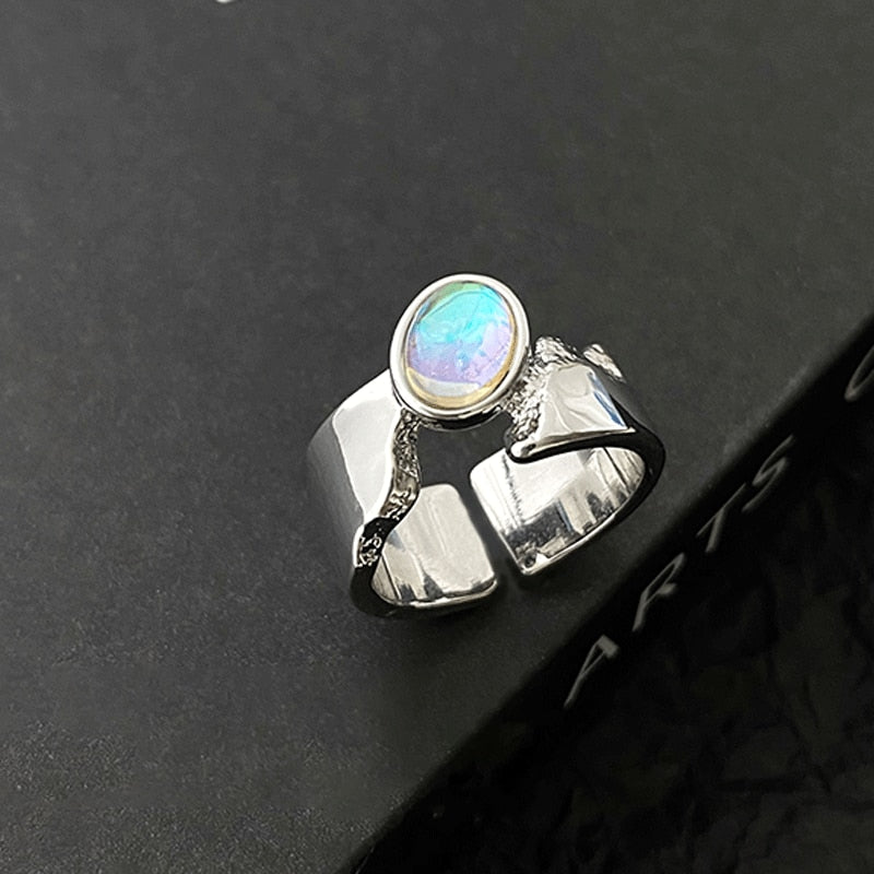 INS Fashion Silver Color Minimalist Irregular Twined Finger Rings Creative Geometric Punk Opening Rings for Women Girls Jewelry | 0 | Tage-Active