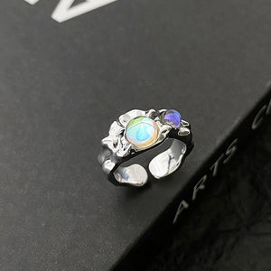 INS Fashion Silver Color Minimalist Irregular Twined Finger Rings Creative Geometric Punk Opening Rings for Women Girls Jewelry | 0 | Tage-Active