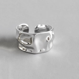 INS Fashion Silver Color Minimalist Irregular Twined Finger Rings Creative Geometric Punk Opening Rings for Women Girls Jewelry | 0 | Tage-Active
