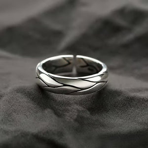 INS Fashion Silver Color Minimalist Irregular Twined Finger Rings Creative Geometric Punk Opening Rings for Women Girls Jewelry | 0 | Tage-Active