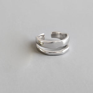 INS Fashion Silver Color Minimalist Irregular Twined Finger Rings Creative Geometric Punk Opening Rings for Women Girls Jewelry | 0 | Tage-Active