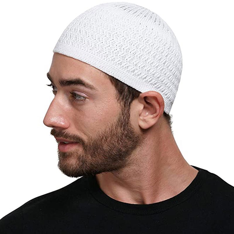 Islam Muslim Cap Men Prayer Hats Unisex Beanies Cap Saudi Arabia Men Clothing Ramadan Jewish Kippah Men&#39;s Wrap Head Caps | TageUnlimited