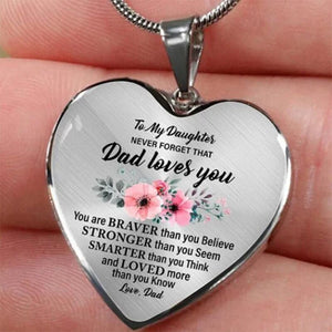 Kawaii Cartoon Bear Mom and Baby Heart Necklace Gold Silver Plated To My Daughter Necklaces For Girls Kids Birthday Gifts | 0 | Tage-Active