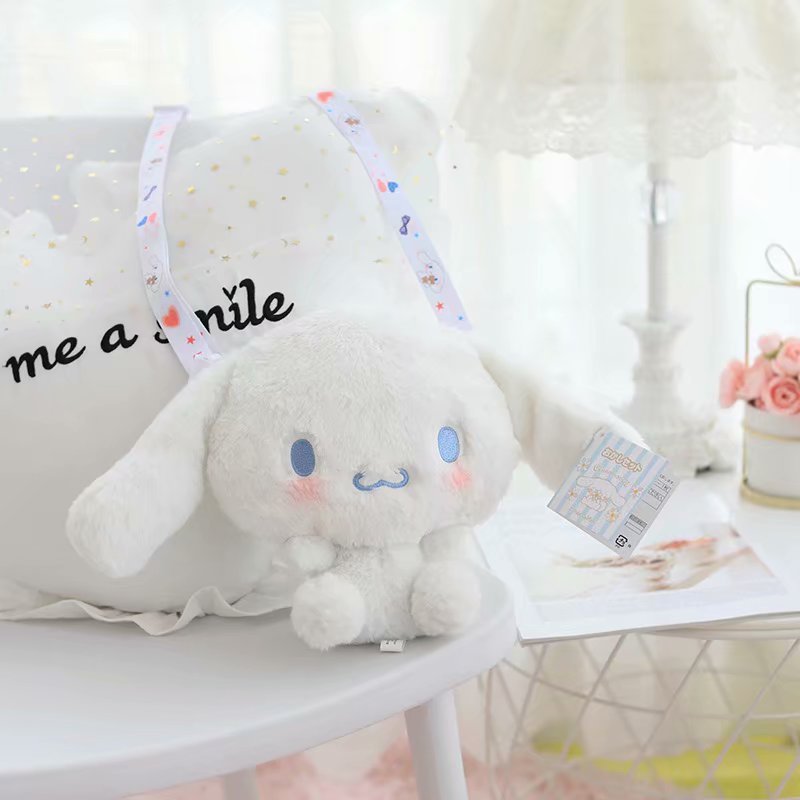 Kawaii Cinnamoroll Sanrio Plush Bag My Melody Anime Handbags Kt Cat Purin Dog Kuromi Plushie Free Shipping Backpack for Girls | 0 | Tage-Active