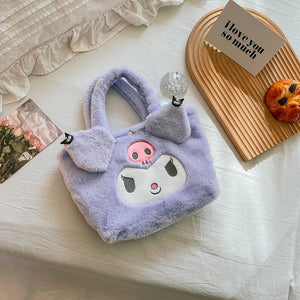 Kawaii Cinnamoroll Sanrio Plush Bag My Melody Anime Handbags Kt Cat Purin Dog Kuromi Plushie Free Shipping Backpack for Girls | 0 | Tage-Active