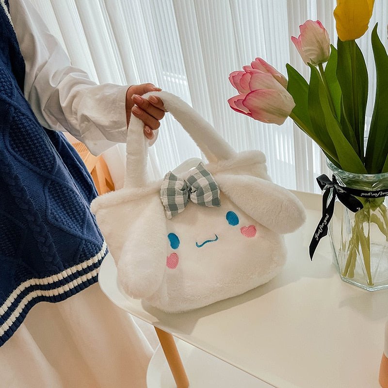 Kawaii Cinnamoroll Sanrio Plush Bag My Melody Anime Handbags Kt Cat Purin Dog Kuromi Plushie Free Shipping Backpack for Girls | 0 | Tage-Active