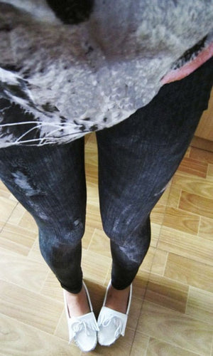 Stylish Slim Pencil Pants Hole Jean Legging Nine of Pants Render Pants | 0 | TageUnlimited