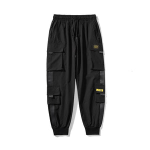 LAPPSTER Men Black Embroidery Joggers Pants Man Streetwear Cargo Pants Male Pocket Sweatpants Grey Tactical Pants Plus Size | 0 | Tage-Active