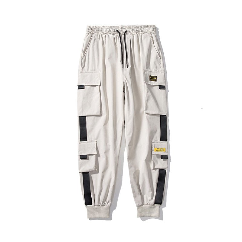 LAPPSTER Men Black Embroidery Joggers Pants Man Streetwear Cargo Pants Male Pocket Sweatpants Grey Tactical Pants Plus Size | 0 | Tage-Active