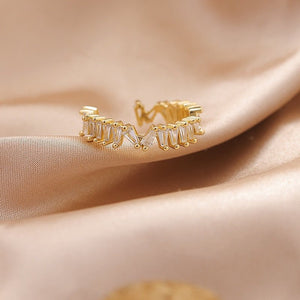 LATS Luxury Gold Color Pearl Zircon Rings for Woman Vintage Sexy Open Ring Party Joint Ring Fashion Elegant Jewelry Gifts | 0 | Tage-Active