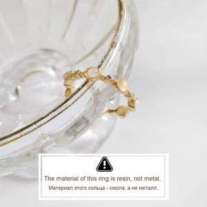LATS Luxury Gold Color Pearl Zircon Rings for Woman Vintage Sexy Open Ring Party Joint Ring Fashion Elegant Jewelry Gifts | 0 | Tage-Active
