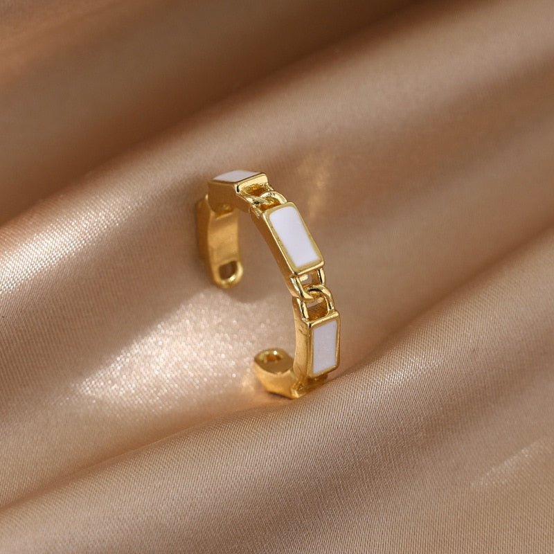 LATS Luxury Gold Color Pearl Zircon Rings for Woman Vintage Sexy Open Ring Party Joint Ring Fashion Elegant Jewelry Gifts | 0 | Tage-Active