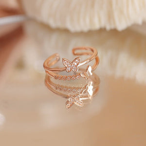 LATS Luxury Gold Color Pearl Zircon Rings for Woman Vintage Sexy Open Ring Party Joint Ring Fashion Elegant Jewelry Gifts | 0 | Tage-Active