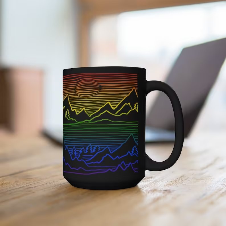 LGBT Pride Landscape Mug - Rainbow | gift | Tage-Active