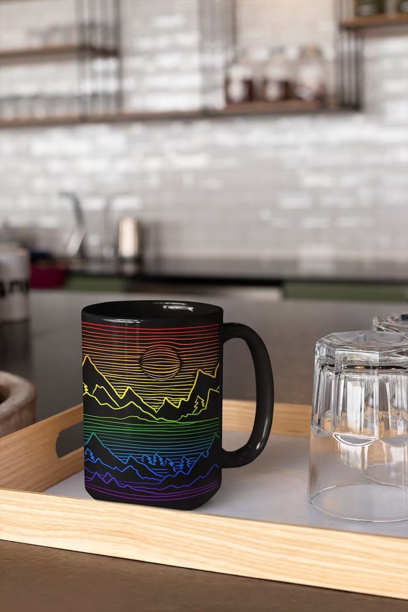 LGBT Pride Landscape Mug - Rainbow | gift | Tage-Active