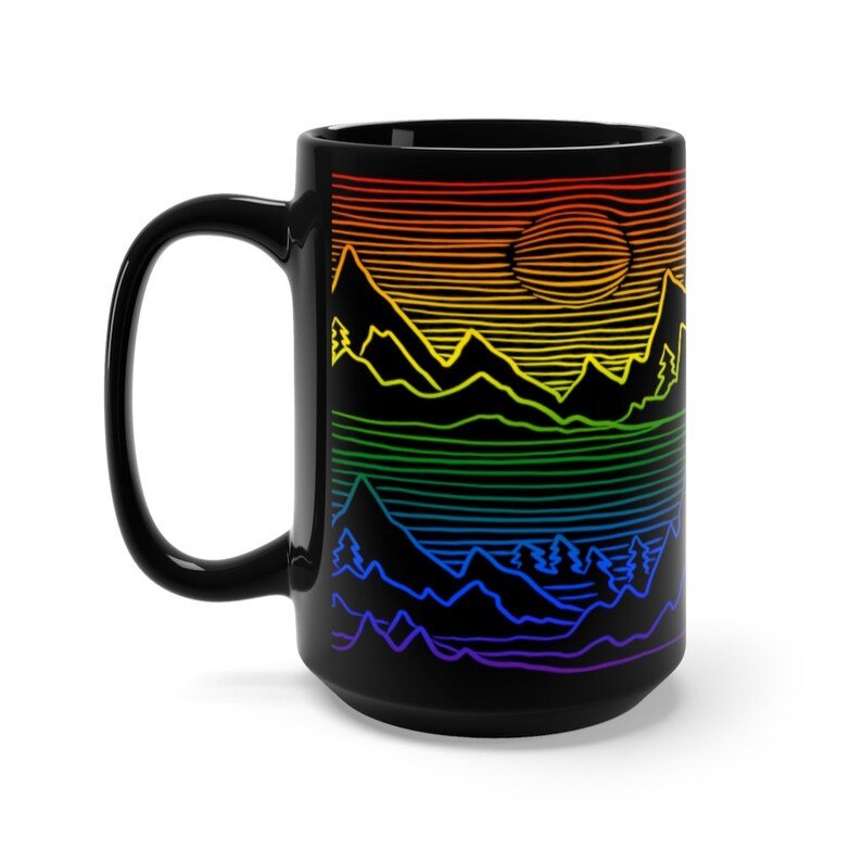 LGBT Pride Landscape Mug - Rainbow | gift | Tage-Active