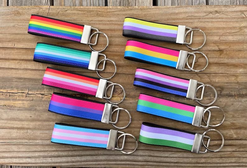 LGBTQ Flag Keyfob Pride Keychains | gift | Tage-Active