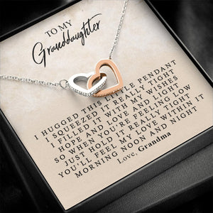 Locking Hearts - To My Granddaughter | Jewelry | C30028T, C30028TG, lx-C30028, PB23-WOOD, PROD-1499160, PT-784, TNM-1, USER-43062, WARRANTY-UPSELL | TageUnlimited