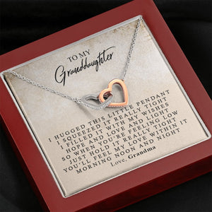 Locking Hearts - To My Granddaughter | Jewelry | C30028T, C30028TG, lx-C30028, PB23-WOOD, PROD-1499160, PT-784, TNM-1, USER-43062, WARRANTY-UPSELL | TageUnlimited