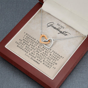 Locking Hearts - To My Granddaughter | Jewelry | C30028T, C30028TG, lx-C30028, PB23-WOOD, PROD-1499160, PT-784, TNM-1, USER-43062, WARRANTY-UPSELL | TageUnlimited