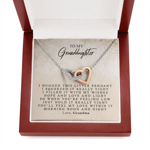Locking Hearts - To My Granddaughter | Jewelry | C30028T, C30028TG, lx-C30028, PB23-WOOD, PROD-1499160, PT-784, TNM-1, USER-43062, WARRANTY-UPSELL | TageUnlimited