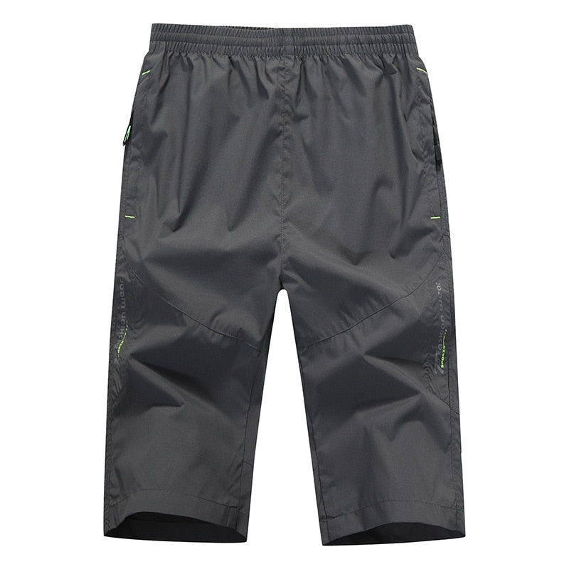 Long Shorts Men Board Quick Dry Zipper Pockets Elastane Bermuda Male Thin Lightweight Stretch Capri Elastic Mens Shorts Summer | 0 | Tage-Active