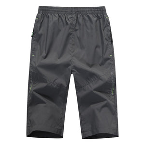 Long Shorts Men Board Quick Dry Zipper Pockets Elastane Bermuda Male Thin Lightweight Stretch Capri Elastic Mens Shorts Summer | 0 | Tage-Active