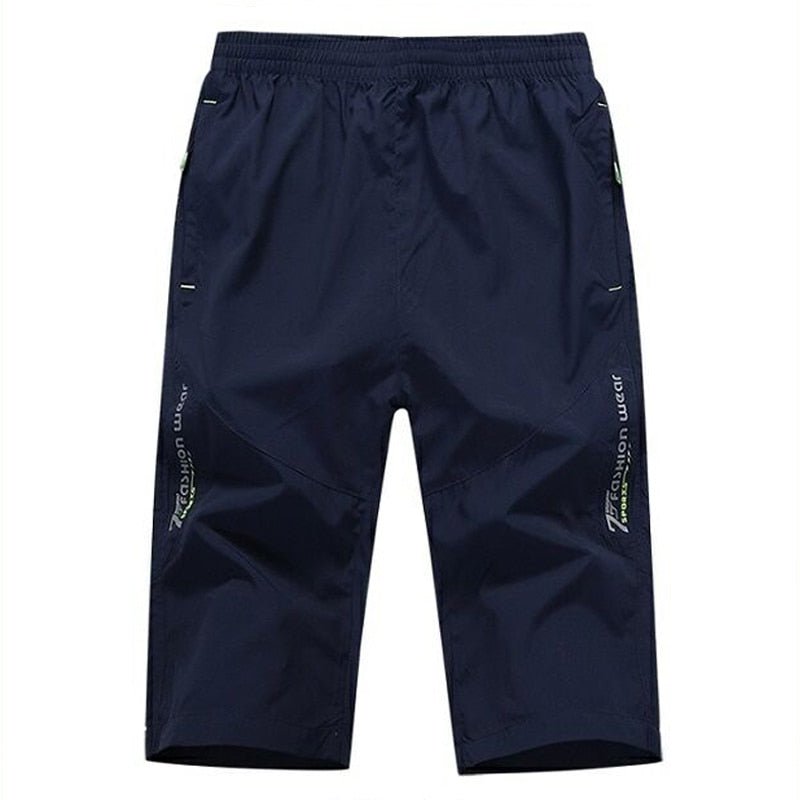 Long Shorts Men Board Quick Dry Zipper Pockets Elastane Bermuda Male Thin Lightweight Stretch Capri Elastic Mens Shorts Summer | 0 | Tage-Active