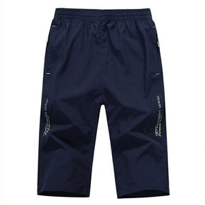 Long Shorts Men Board Quick Dry Zipper Pockets Elastane Bermuda Male Thin Lightweight Stretch Capri Elastic Mens Shorts Summer | 0 | Tage-Active