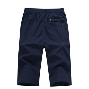 Long Shorts Men Board Quick Dry Zipper Pockets Elastane Bermuda Male Thin Lightweight Stretch Capri Elastic Mens Shorts Summer | 0 | Tage-Active