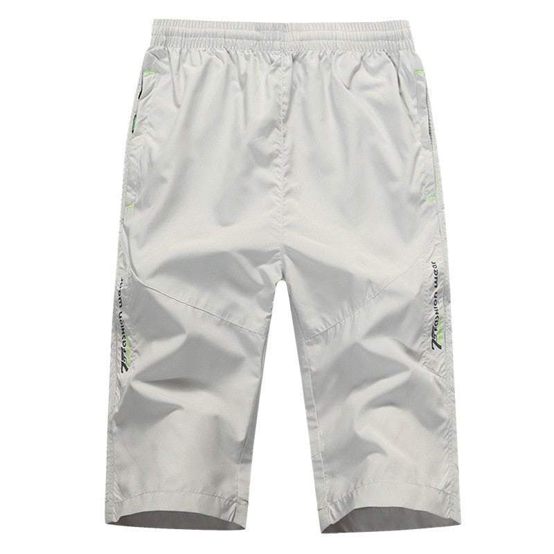 Long Shorts Men Board Quick Dry Zipper Pockets Elastane Bermuda Male Thin Lightweight Stretch Capri Elastic Mens Shorts Summer | 0 | Tage-Active
