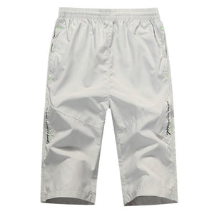 Long Shorts Men Board Quick Dry Zipper Pockets Elastane Bermuda Male Thin Lightweight Stretch Capri Elastic Mens Shorts Summer | 0 | Tage-Active