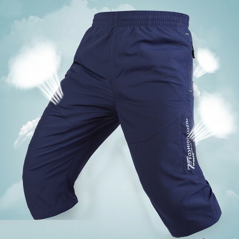 Long Shorts Men Board Quick Dry Zipper Pockets Elastane Bermuda Male Thin Lightweight Stretch Capri Elastic Mens Shorts Summer | 0 | Tage-Active