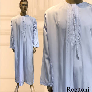 Long Sleeve Aman Abaya 1Piece Jubba Thobe For Men Kaftan Pakistan Muslim Saudi Arabia Djellaba Islam Clothing Prayer Robe Afghan | TageUnlimited