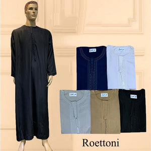 Long Sleeve Aman Abaya 1Piece Jubba Thobe For Men Kaftan Pakistan Muslim Saudi Arabia Djellaba Islam Clothing Prayer Robe Afghan | TageUnlimited