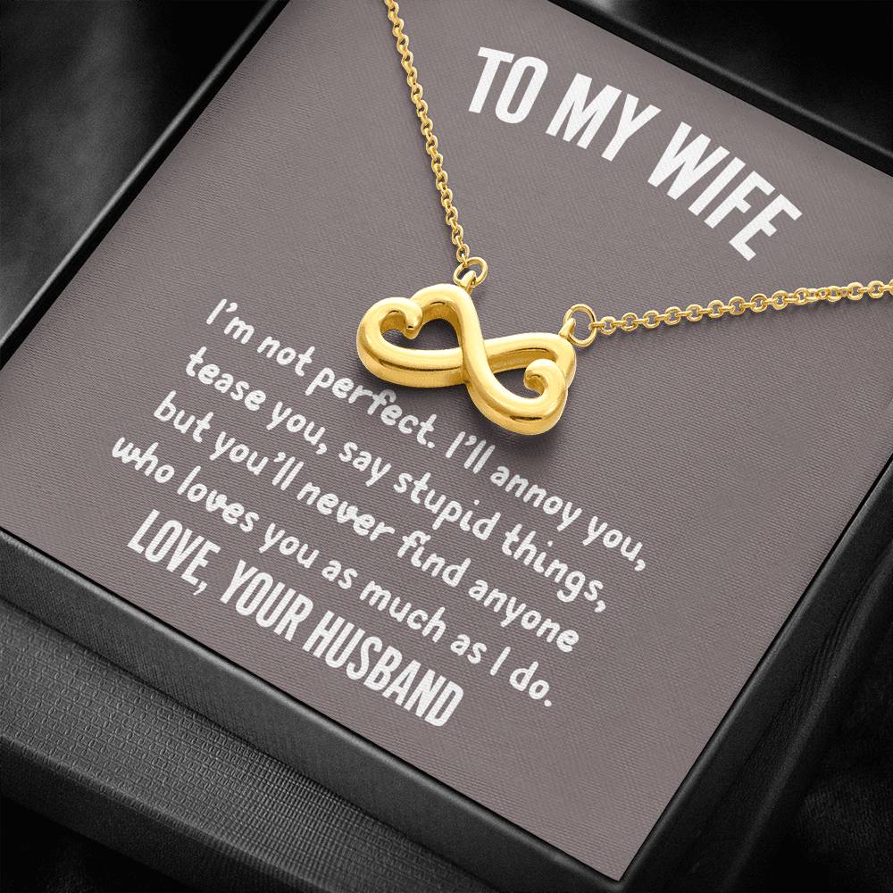 Love Necklace - To my Wife that I Love | Jewelry | american made, C30024TG, C30024TR, friendship, gift-for-mom, Gifts, Love Knot Necklace, lx-C30024, made in USA, merchandise, Necklace Gifts, Necklaces, necklaces gifts, PB23-WOOD, PROD-836229, PT-775, TNM-1, USA, USA MADE, USER-43062, valentine gift | TageUnlimited